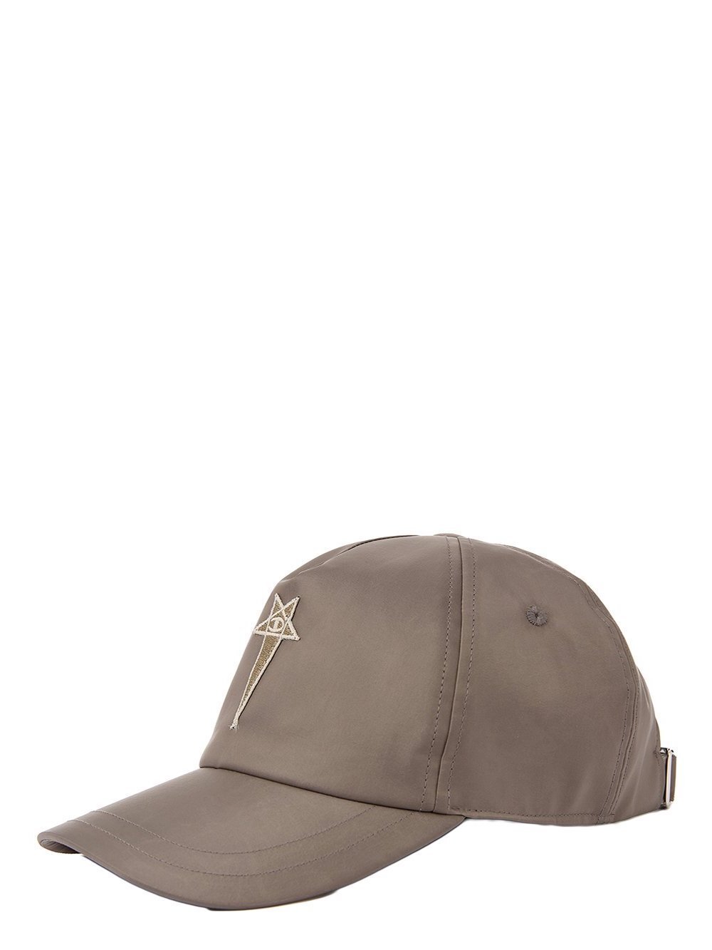 CHAMPION X RICK OWENS BASEBALL CAP IN DUST GREY RECYCLED NYLON CHAMPION X RICK OWENS BASEBALL CAP IN DUST GREY RECYCLED NYLON