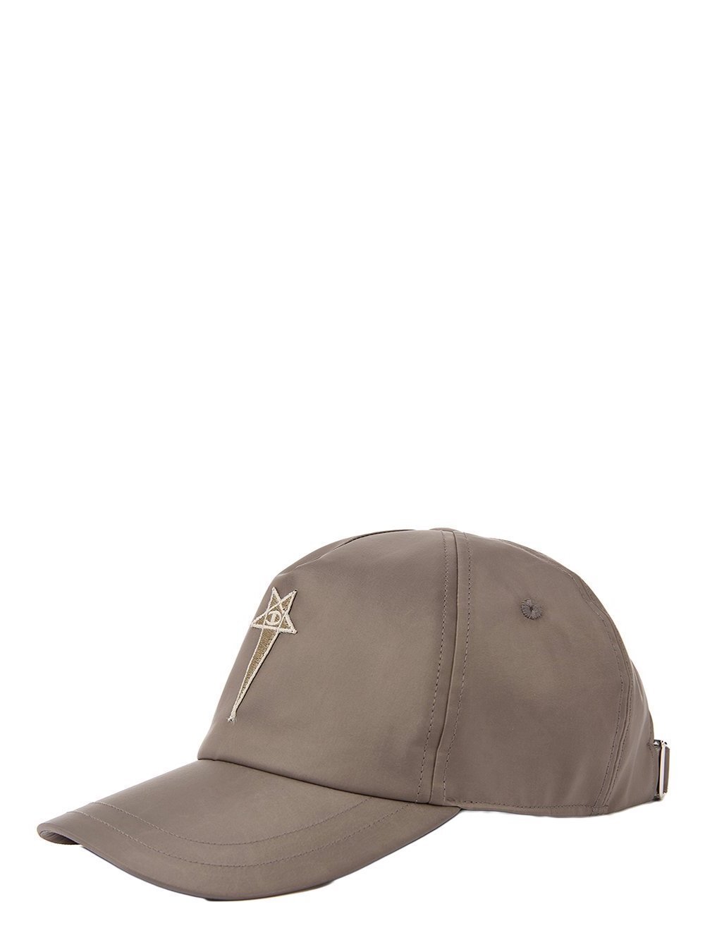 CHAMPION X RICK OWENS BASEBALL CAP IN DUST GREY RECYCLED NYLON