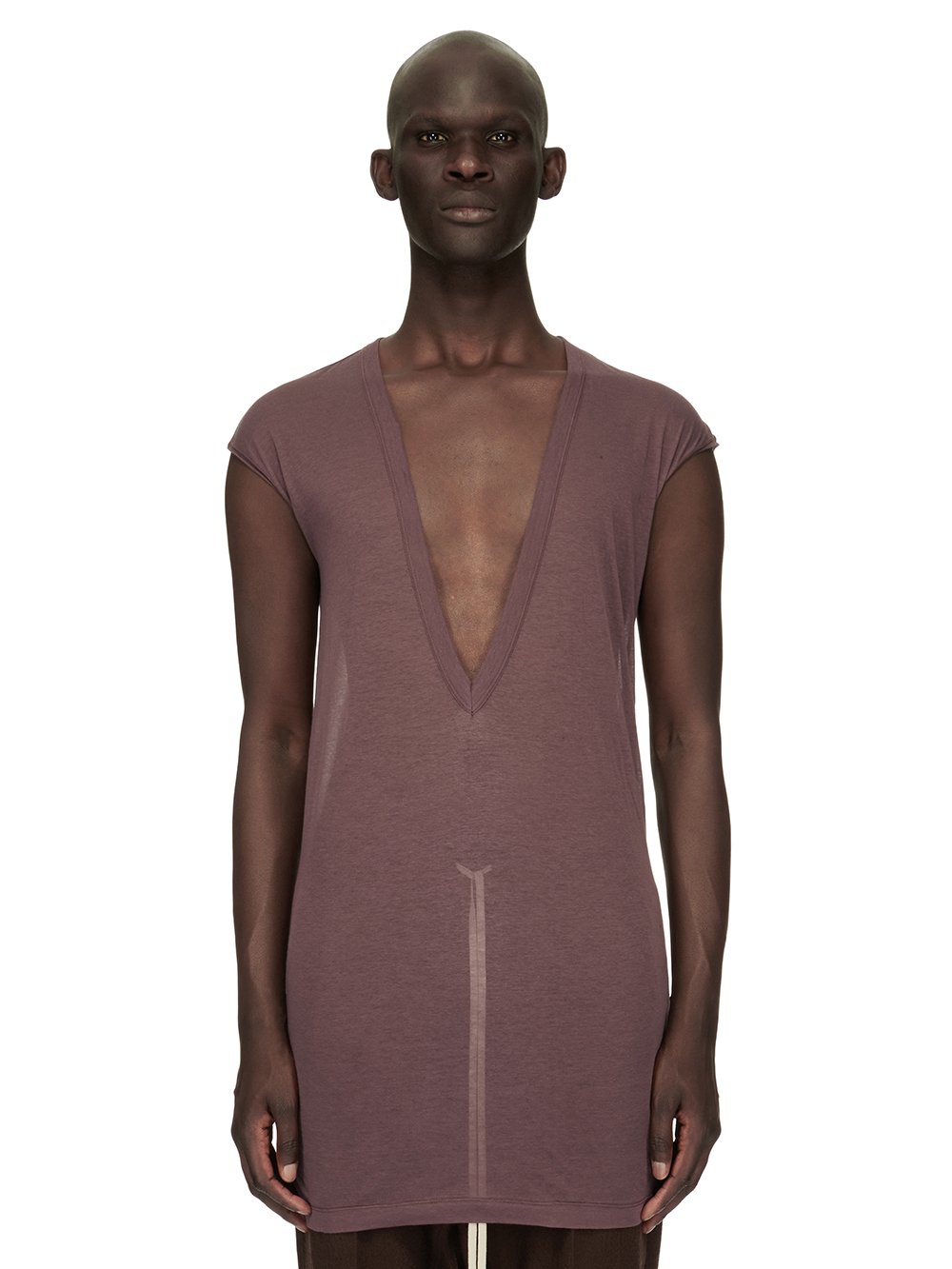 RICK OWENS FW23 LUXOR DYLAN T IN UNSTABLE COTTON RICK OWENS FW23 LUXOR DYLAN T IN UNSTABLE COTTON