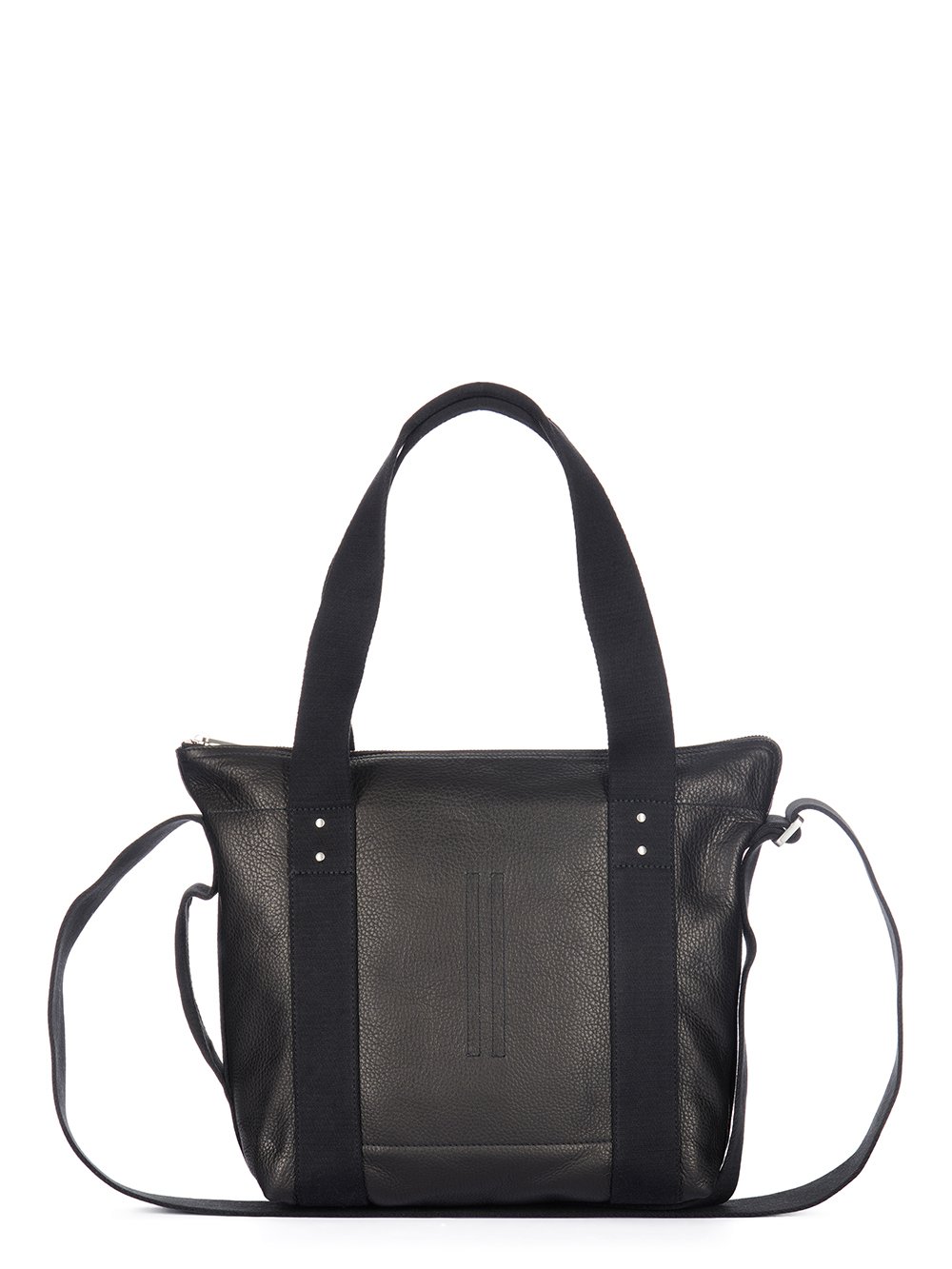 RICK OWENS FW23 LUXOR MINI TROLLEY IN BLACK SOFT GRAIN COW LEATHER