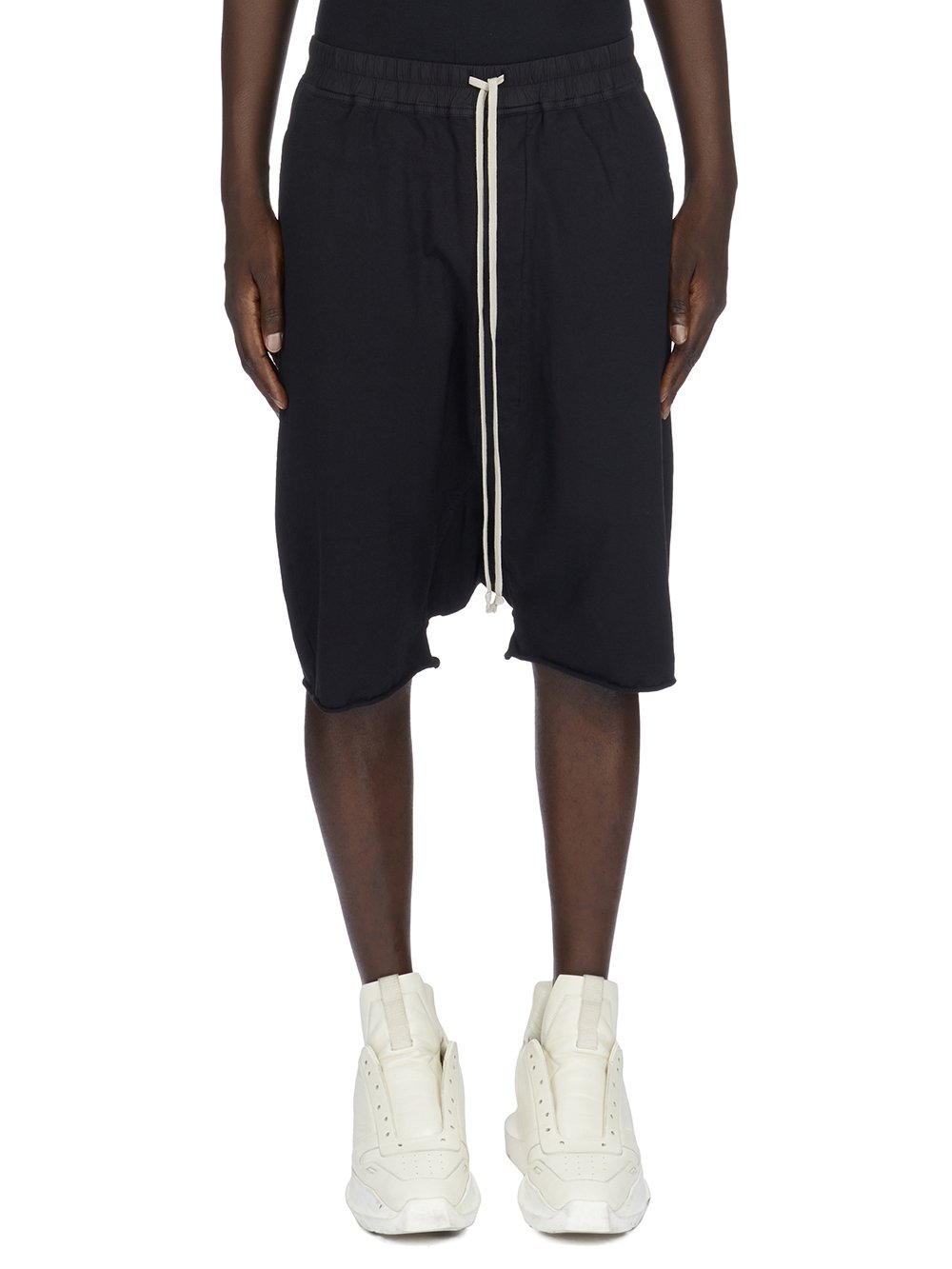 DRKSHDW FW23 LUXOR DRAWSTRING PODS IN HUSTLER BLUE COMPACT HEAVY COTTON JERSEY