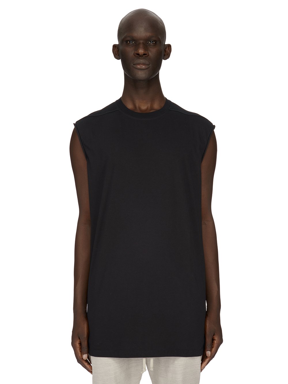 RICK OWENS FW23 LUXOR TARP T IN  BLACK CLASSIC COTTON JERSEY