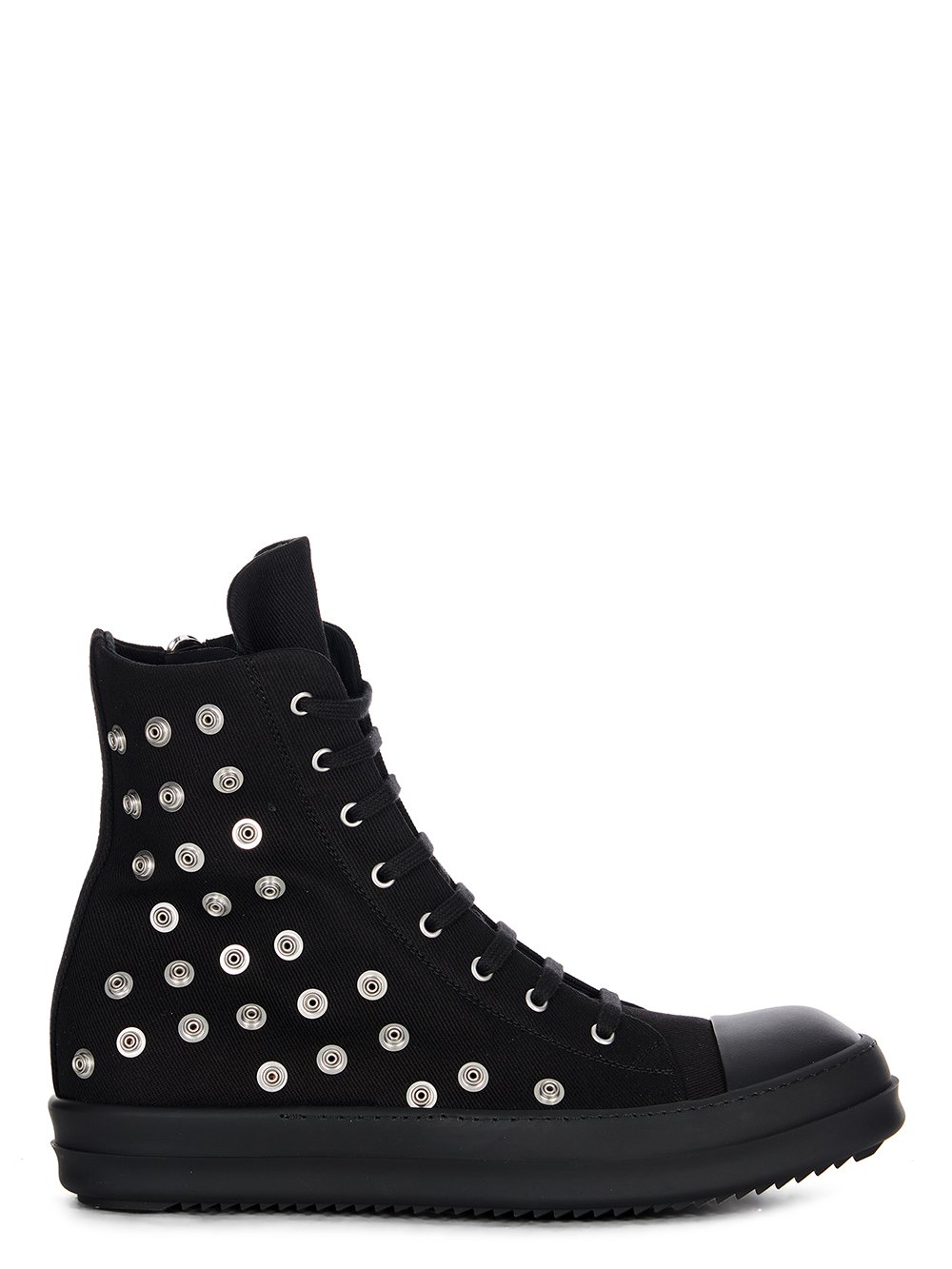 DRKSHDW FW23 LUXOR SNEAKS IN BLACK 13OZ OVERDYED DENIM DRKSHDW FW23 LUXOR SNEAKS IN BLACK 13OZ OVERDYED DENIM