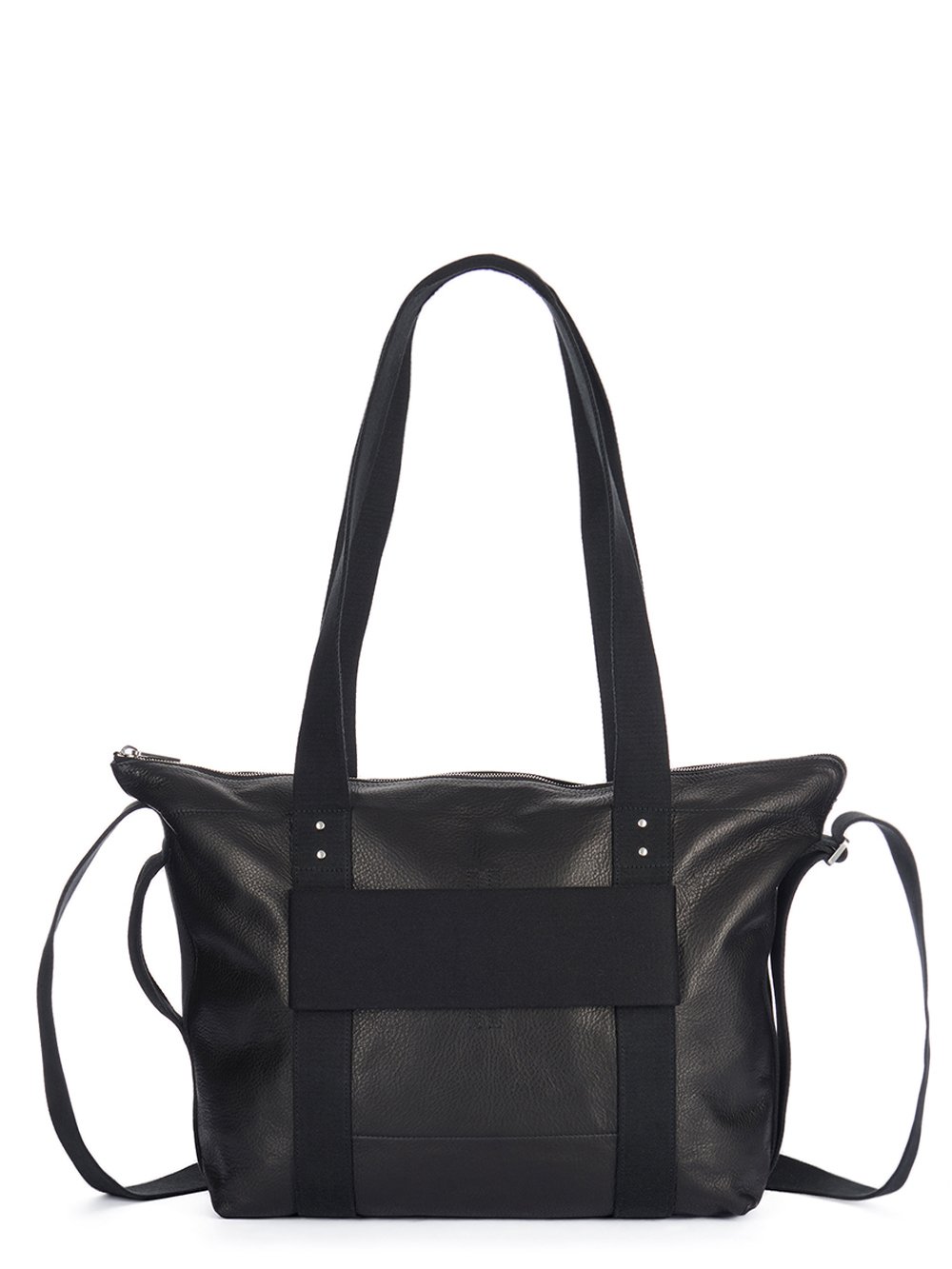 RICK OWENS FW23 LUXOR TROLLEY IN BLACK SOFT GRAIN COW LEATHER