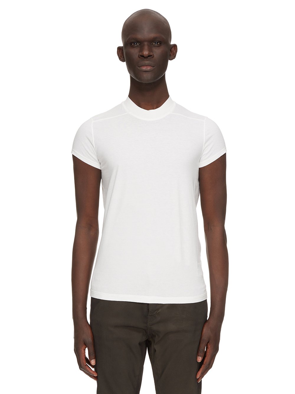 RICK OWENS FW23 LUXOR SMALL LEVEL T IN MILK MEDIUM WEIGHT COTTON JERSEY 