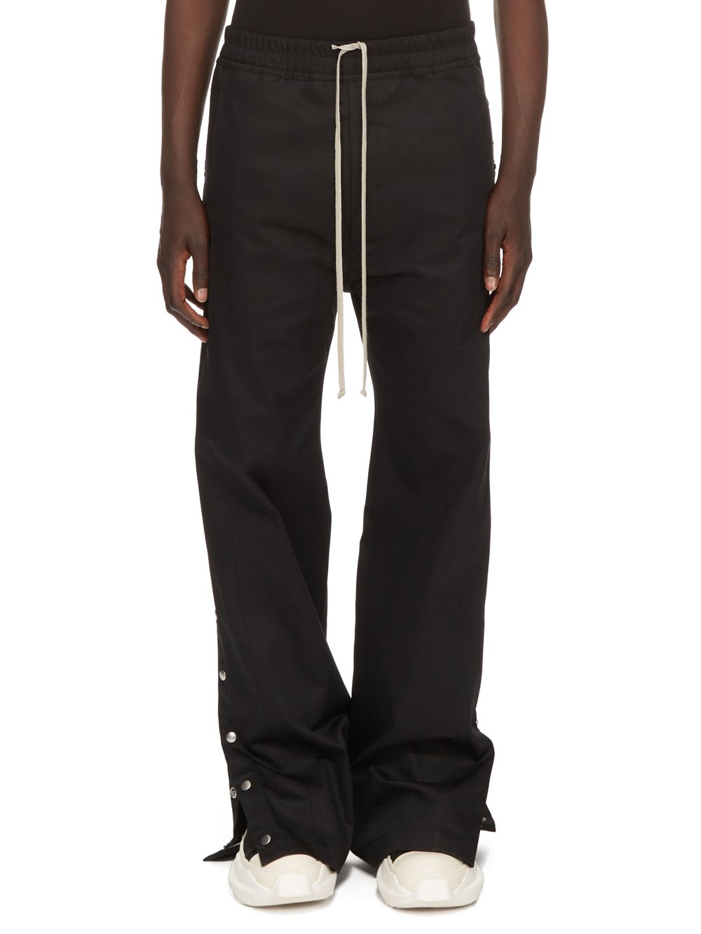 DRKSHDW FW23 LUXOR PUSHER PANTS IN BLACK COTTON TWILL