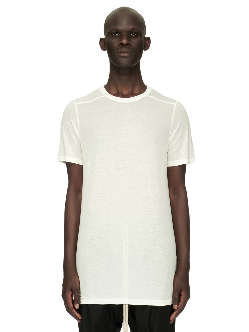 RICK OWENS FOREVER LEVEL T IN MILK VISCOSE SILK JERSEY