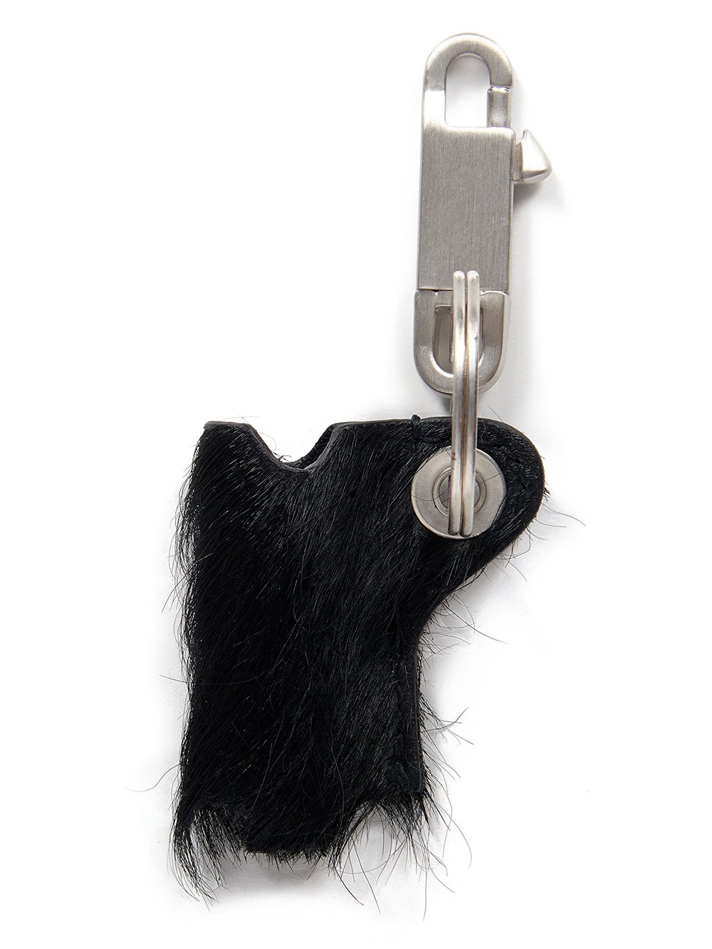 RICK OWENS FW23 LUXOR MINI LIGHTER HOLDER IN BLACK LONG HAIR PONY RICK OWENS FW23 LUXOR MINI LIGHTER HOLDER IN BLACK LONG HAIR PONY