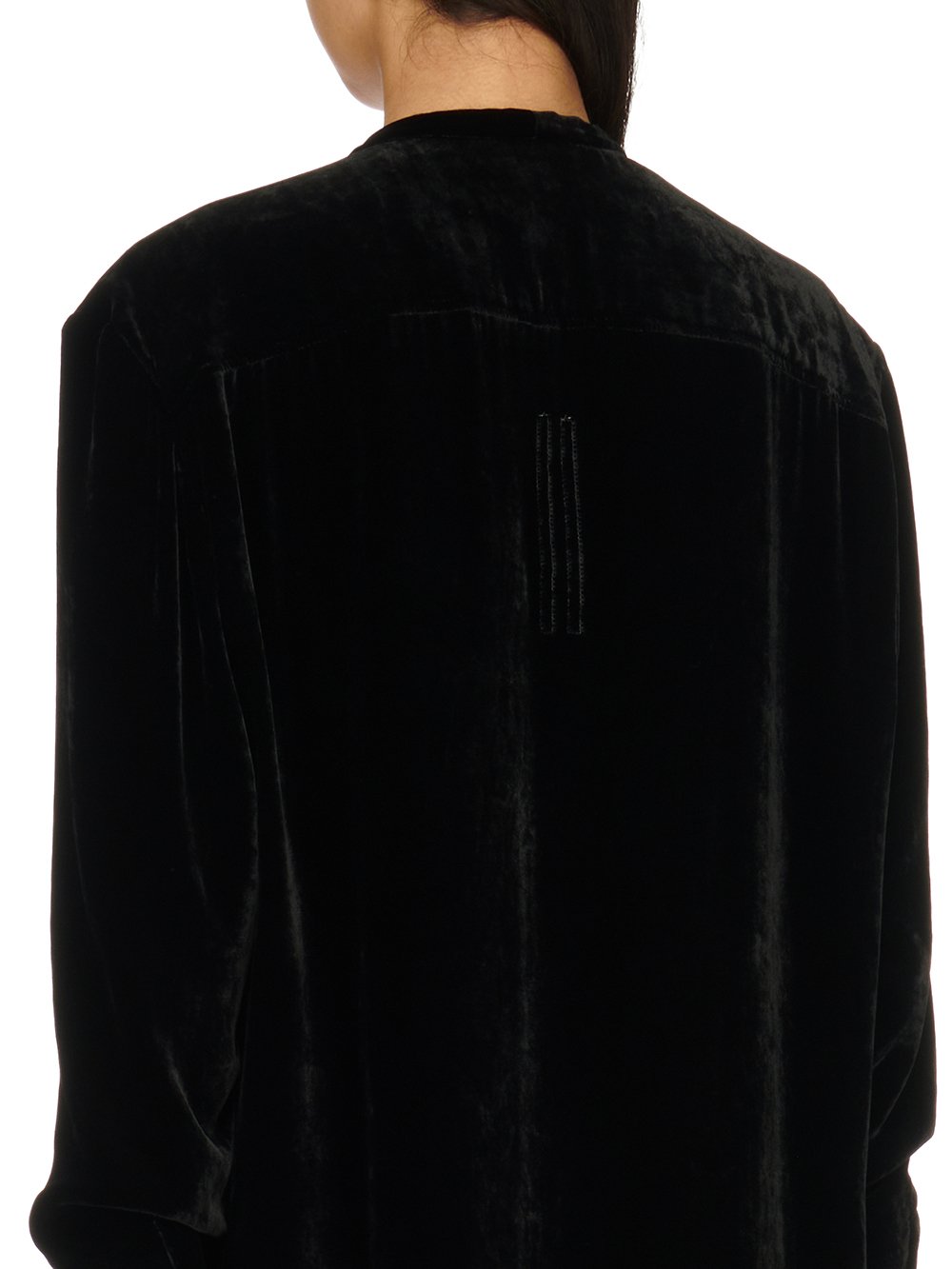 RICK OWENS FW23 LUXOR FOGPOCKET SECRET LARRY IN BLACK VELVET