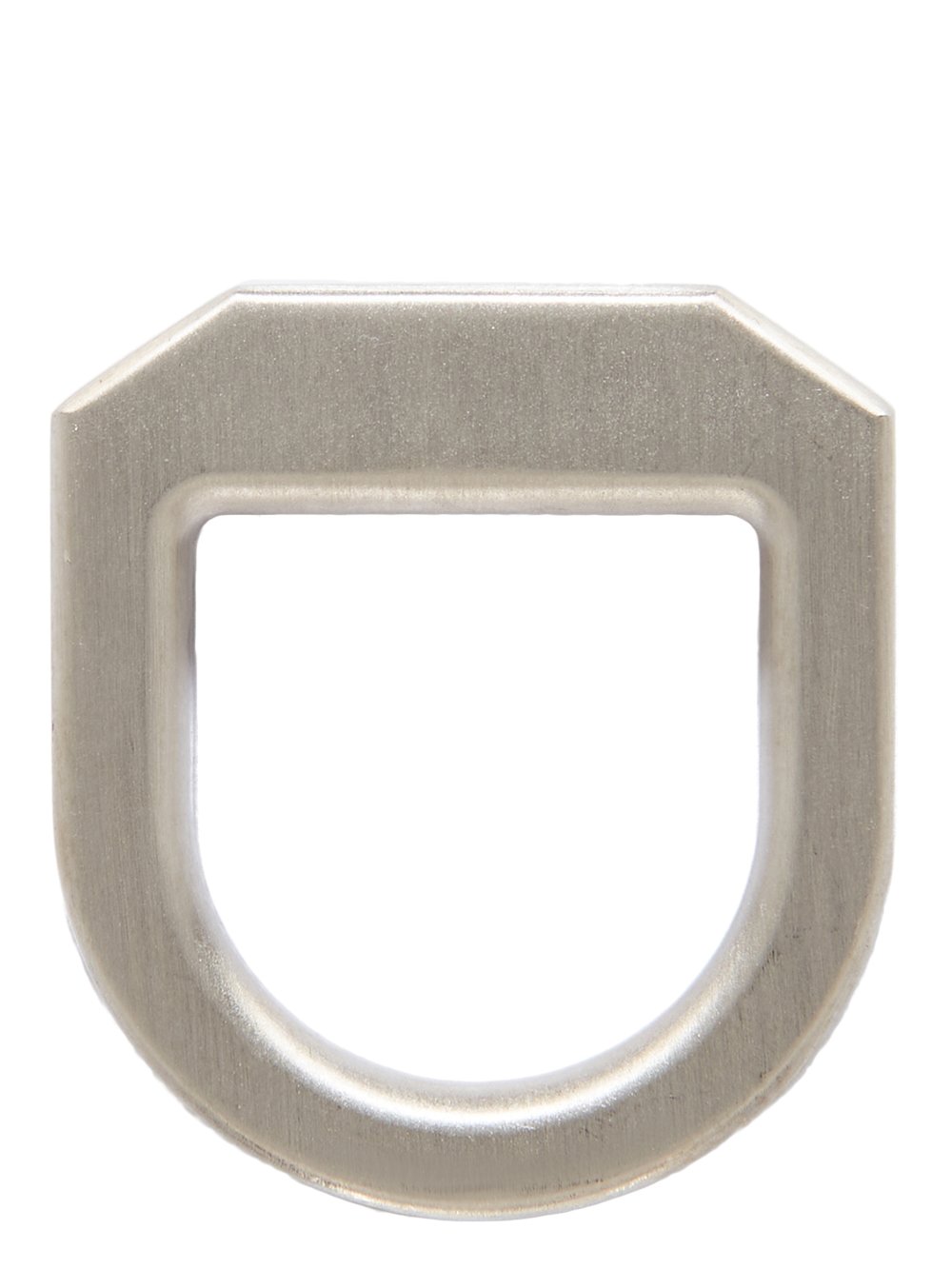 RICK OWENS BEVELED RING IN SILVER