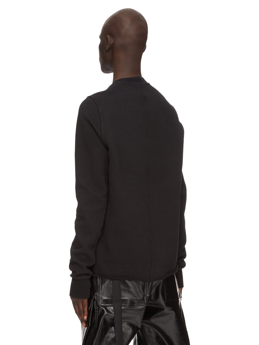 DRKSHDW FW23 LUXOR CREWNECK SWEAT IN BLACK FURKA HEAVY SWEATSHIRT