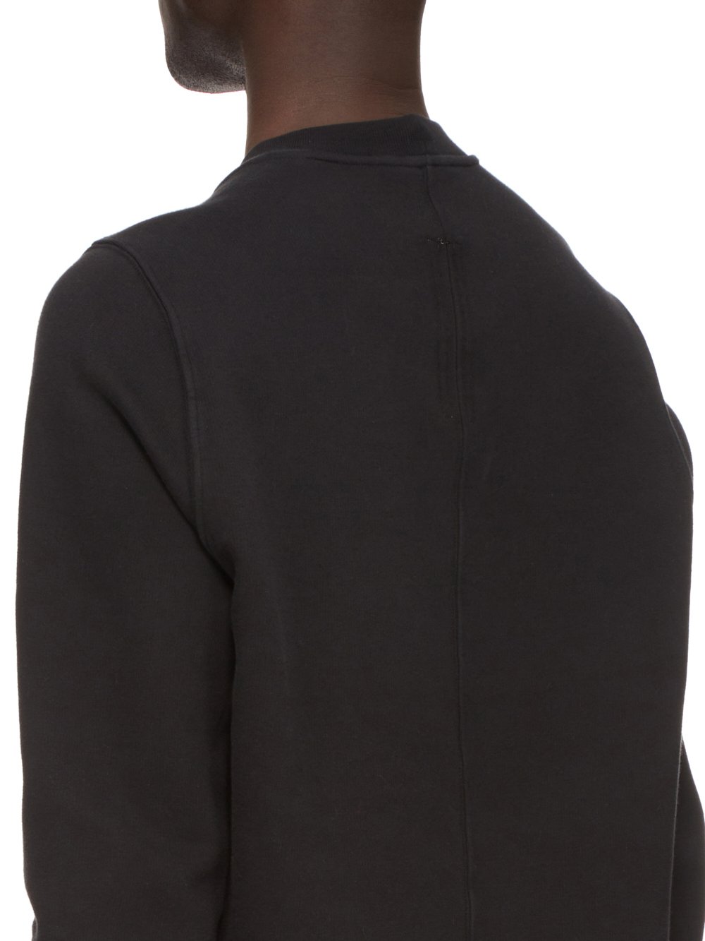 DRKSHDW FW23 LUXOR CREWNECK SWEAT IN BLACK FURKA HEAVY SWEATSHIRT