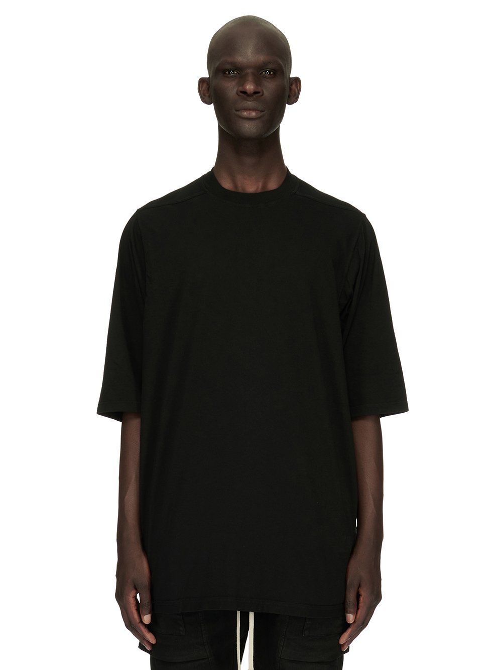 DRKSHDW FW23 LUXOR JUMBO SS T IN BLACK MEDIUM WEIGHT COTTON JERSEY 