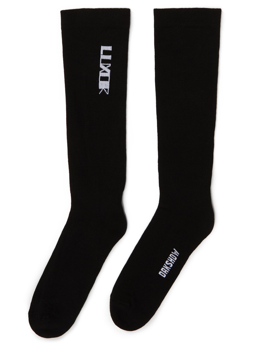 DRKSHDW FW23 LUXOR LUXOR SOCKS IN BLAKC AND MILK COTTON KNIT