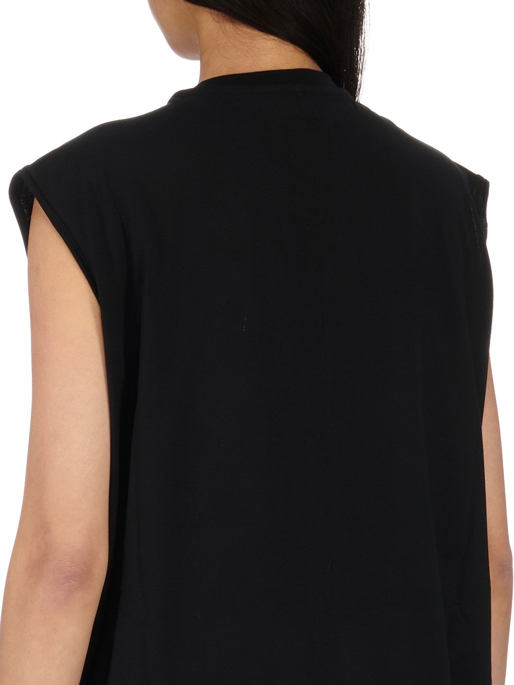 CHAMPION X RICK OWENS TARP T IN BLACK MEDIUM WEIGHT COTTON JERSEY 