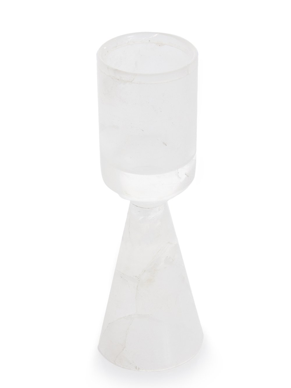 RICK OWENS FLUTE WHITE IN ROCK CRYSTAL. RICK OWENS FLUTE WHITE IN ROCK CRYSTAL.