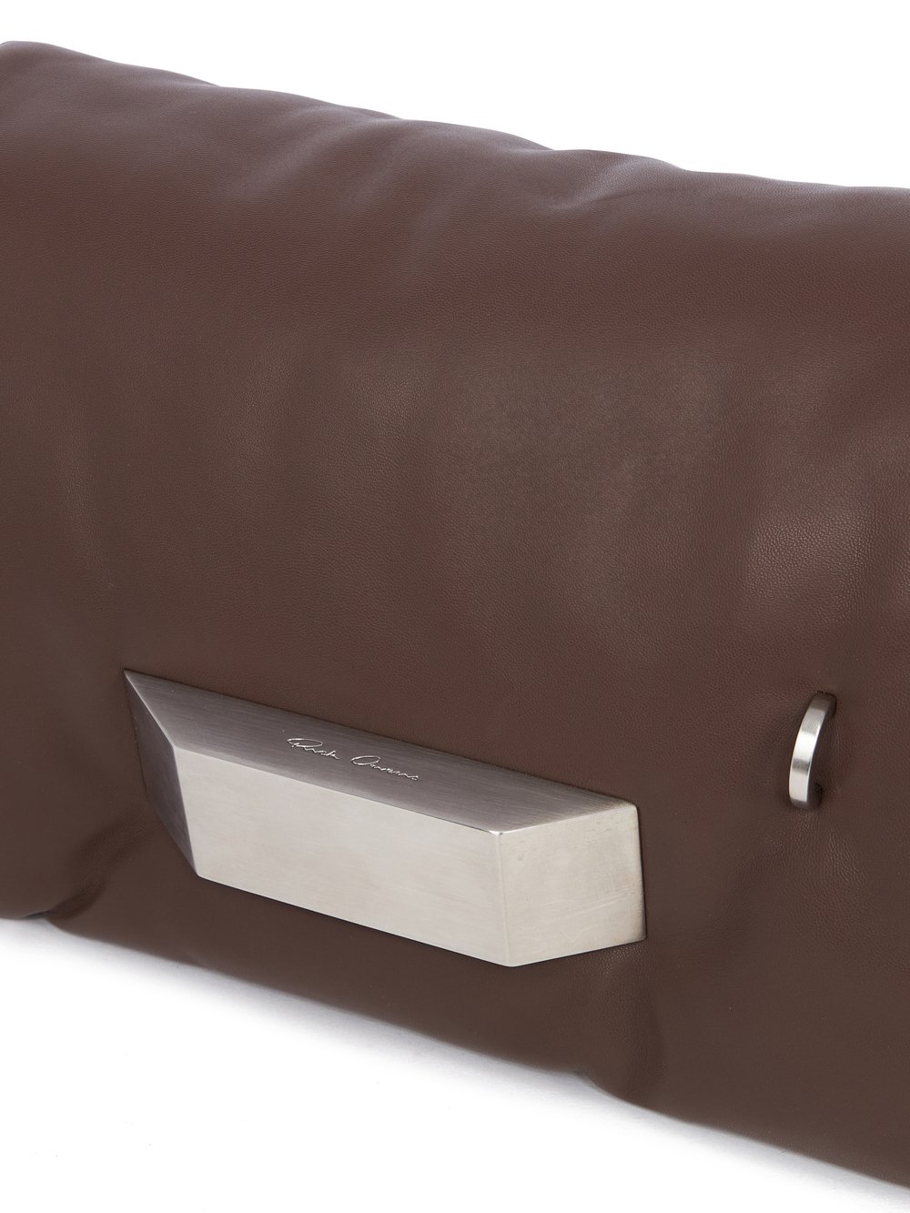 RICK OWENS FW23 LUXOR BIG PILLOW GRIFFIN IN BROWN PEACHED LAMBSKIN
