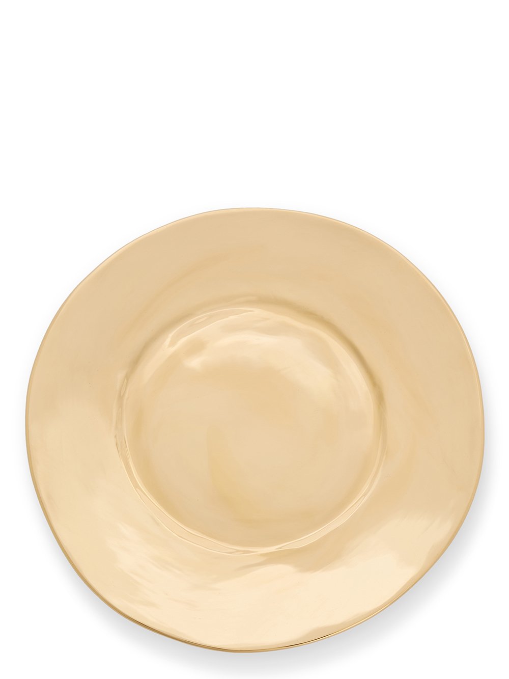 RICK OWENS LARGE PLATE IN GOLD TONE BRONZE. RICK OWENS LARGE PLATE IN GOLD TONE BRONZE.