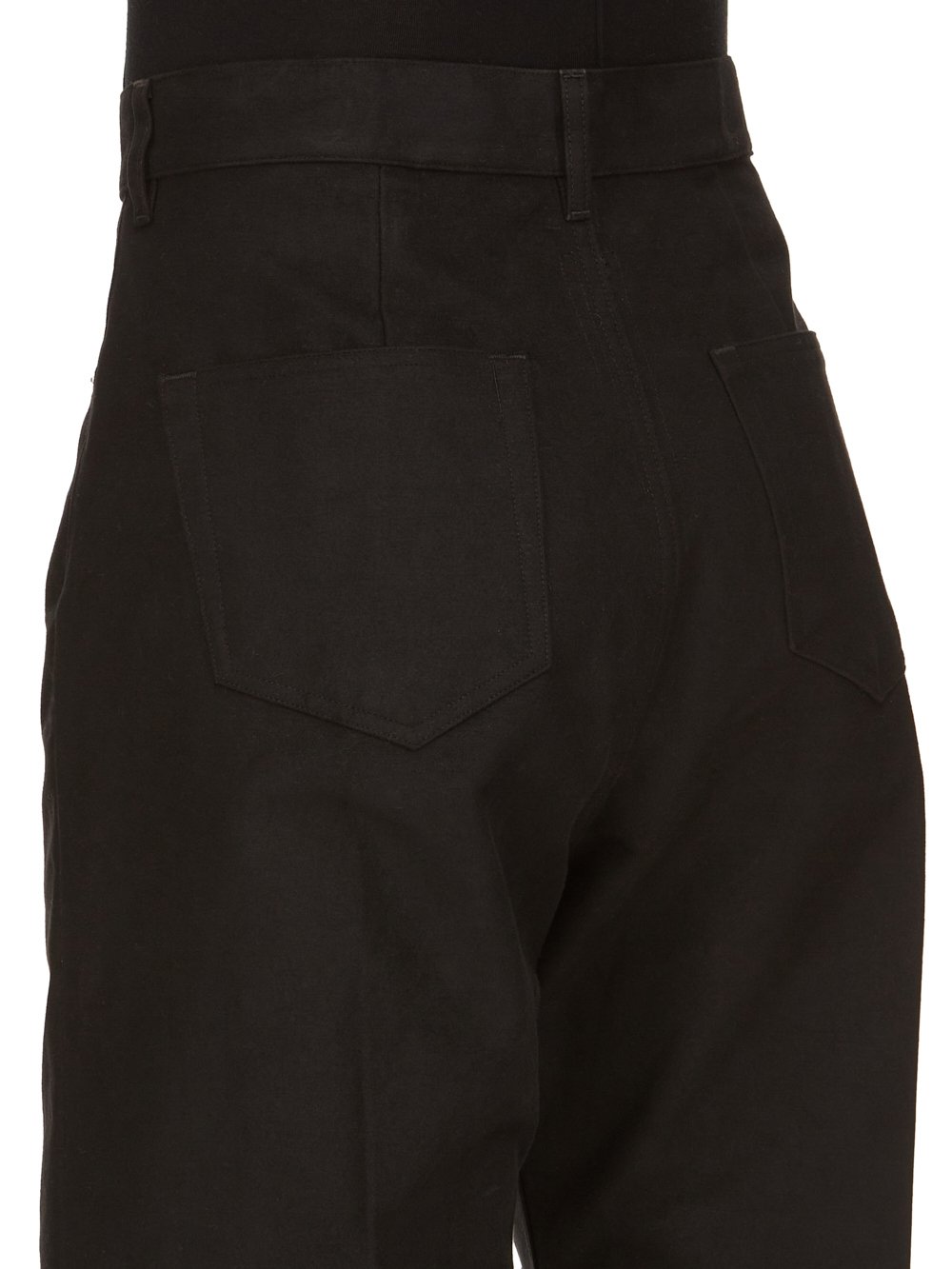 RICK OWENS FW23 LUXOR GETH JEANS IN BLACK HEAVY MOLESKIN