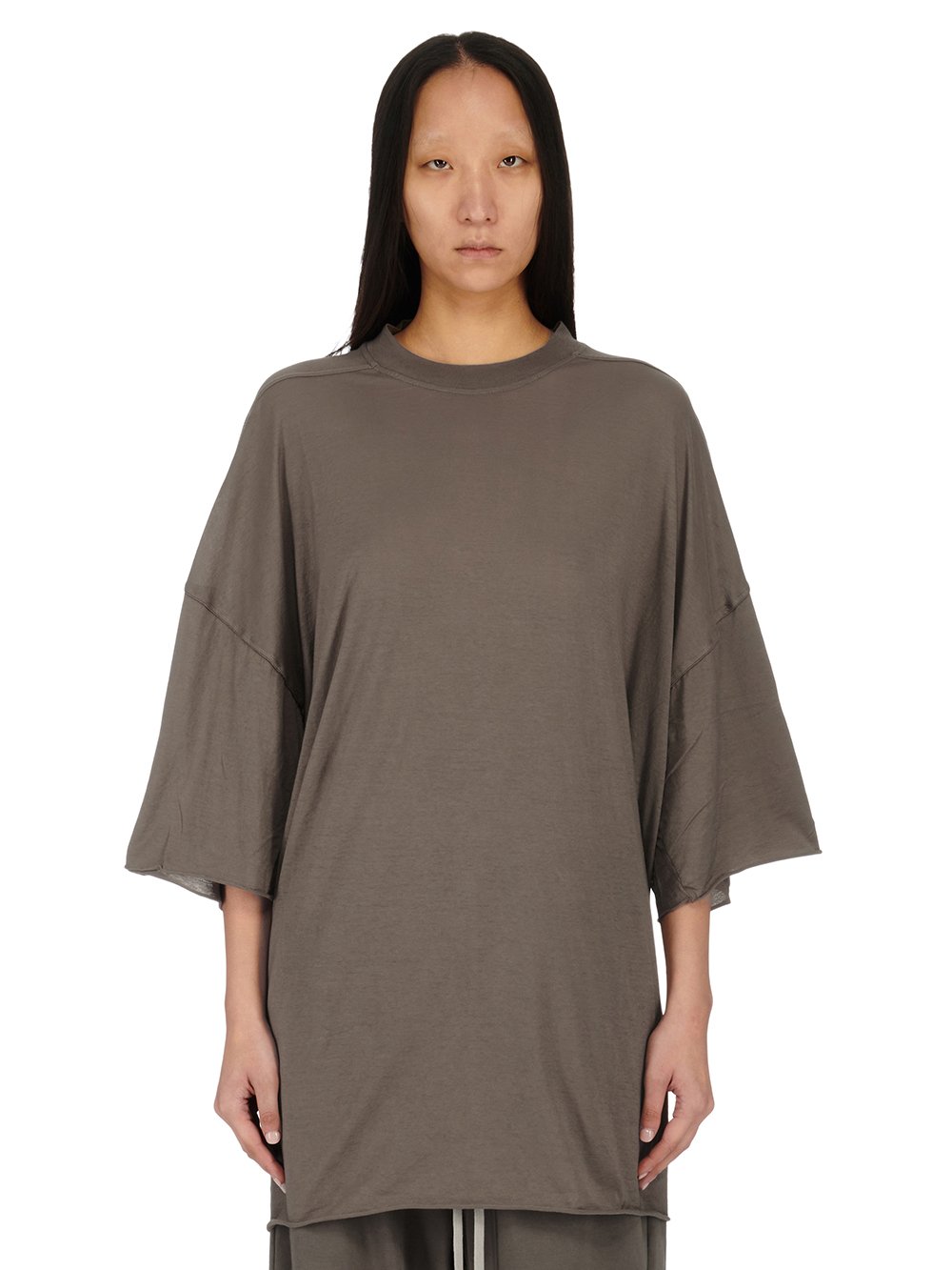 RICK OWENS FW23 LUXOR TOMMY T IN DUST COTTON GAUZE JERSEY RICK OWENS FW23 LUXOR TOMMY T IN DUST COTTON GAUZE JERSEY