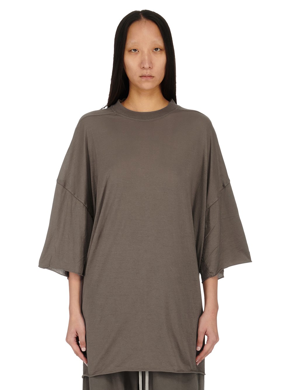 RICK OWENS FW23 LUXOR TOMMY T IN DUST COTTON GAUZE JERSEY