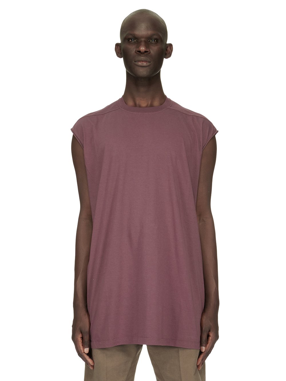 RICK OWENS FW23 LUXOR TARP T IN AMETHYST PURPLE CLASSIC COTTON JERSEY RICK OWENS FW23 LUXOR TARP T IN AMETHYST PURPLE CLASSIC COTTON JERSEY