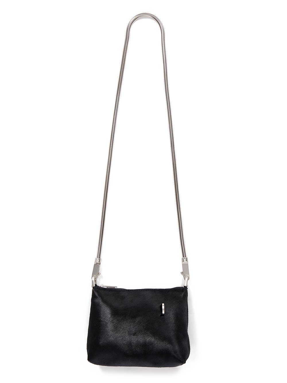 RICK OWENS FW23 LUXOR RUNWAY SMALL ADRI IN BLACK SHAVED CALF LEATHER RICK OWENS FW23 LUXOR RUNWAY SMALL ADRI IN BLACK SHAVED CALF LEATHER