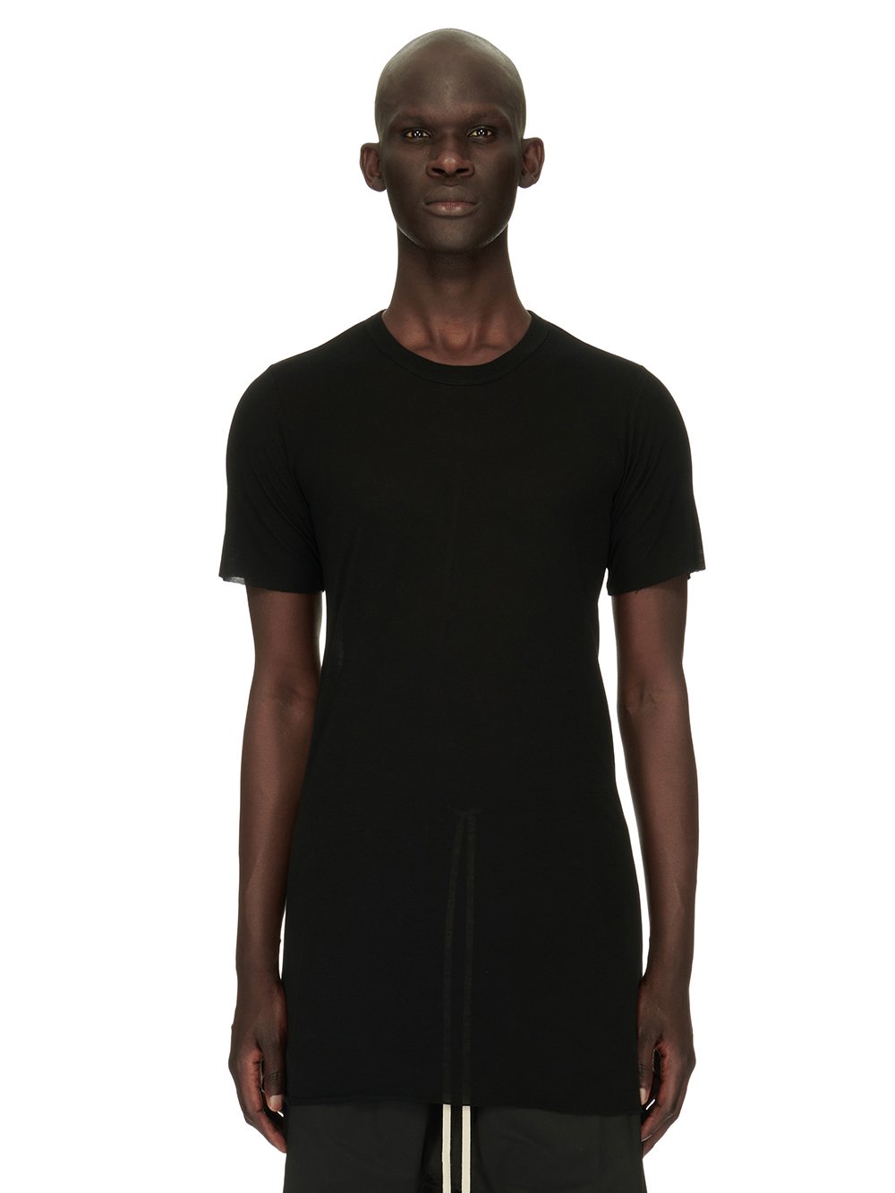 RICK OWENS FW23 LUXOR BASIC SS T IN BROWN VISCOSE SILK JERSEY