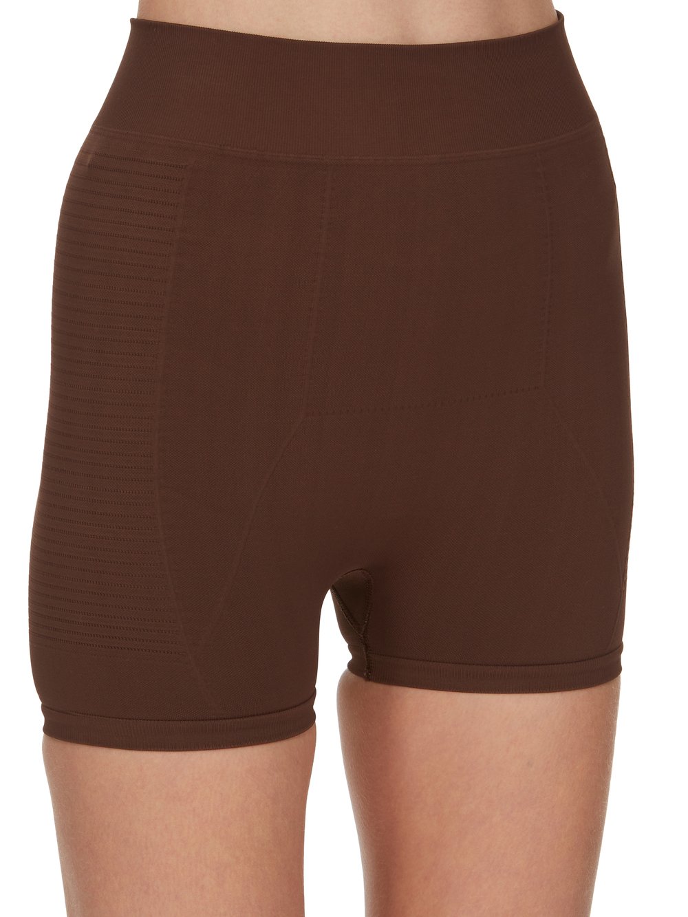 RICK OWENS FW23 LUXOR BRIEFS IN BROWN ACTIVE KNIT