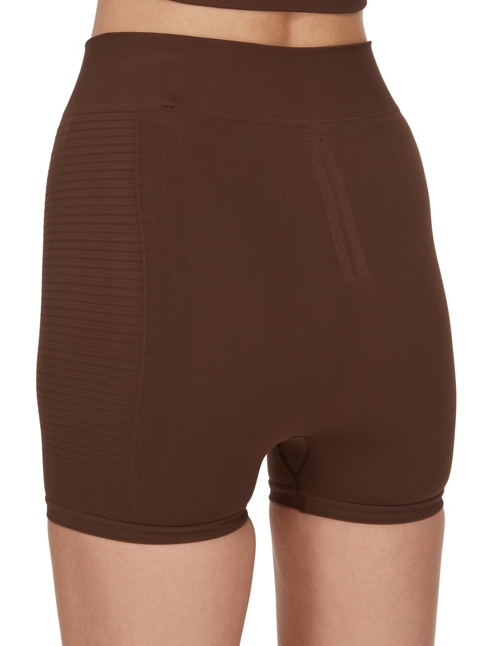 RICK OWENS FW23 LUXOR BRIEFS IN BROWN ACTIVE KNIT