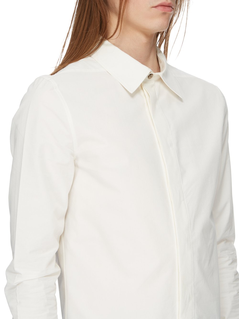 RICK OWENS FW23 LUXOR OFFICE SHIRT IN MEDIUM WEIGHT COTTON POPLIN