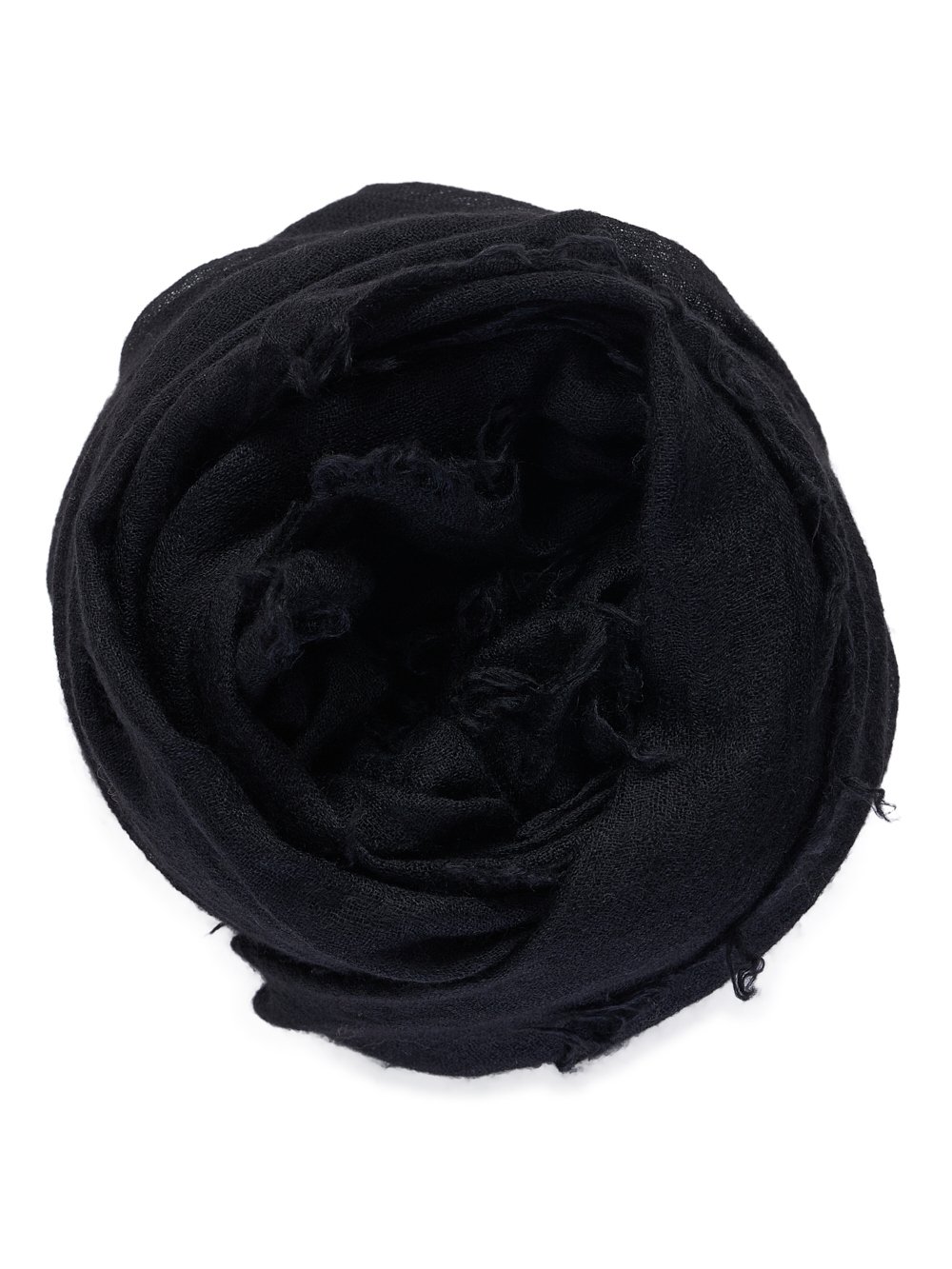RICK OWENS FW23 LUXOR FOLLO IN BLACK CASHMERE AND SILK RICK OWENS FW23 LUXOR FOLLO IN BLACK CASHMERE AND SILK