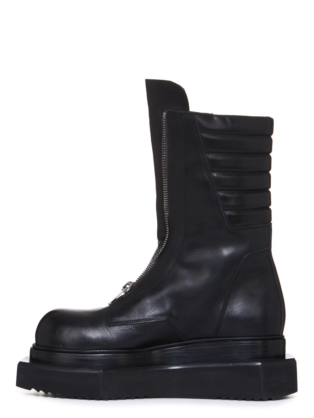 RICK OWENS FW23 LUXOR MOTO CYCLOPS IN BLACK GROPPONE COW LEATHER