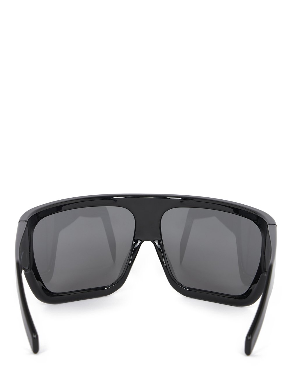 RICK OWENS DAVIS SUNGLASSES IN SHINY BLACK
