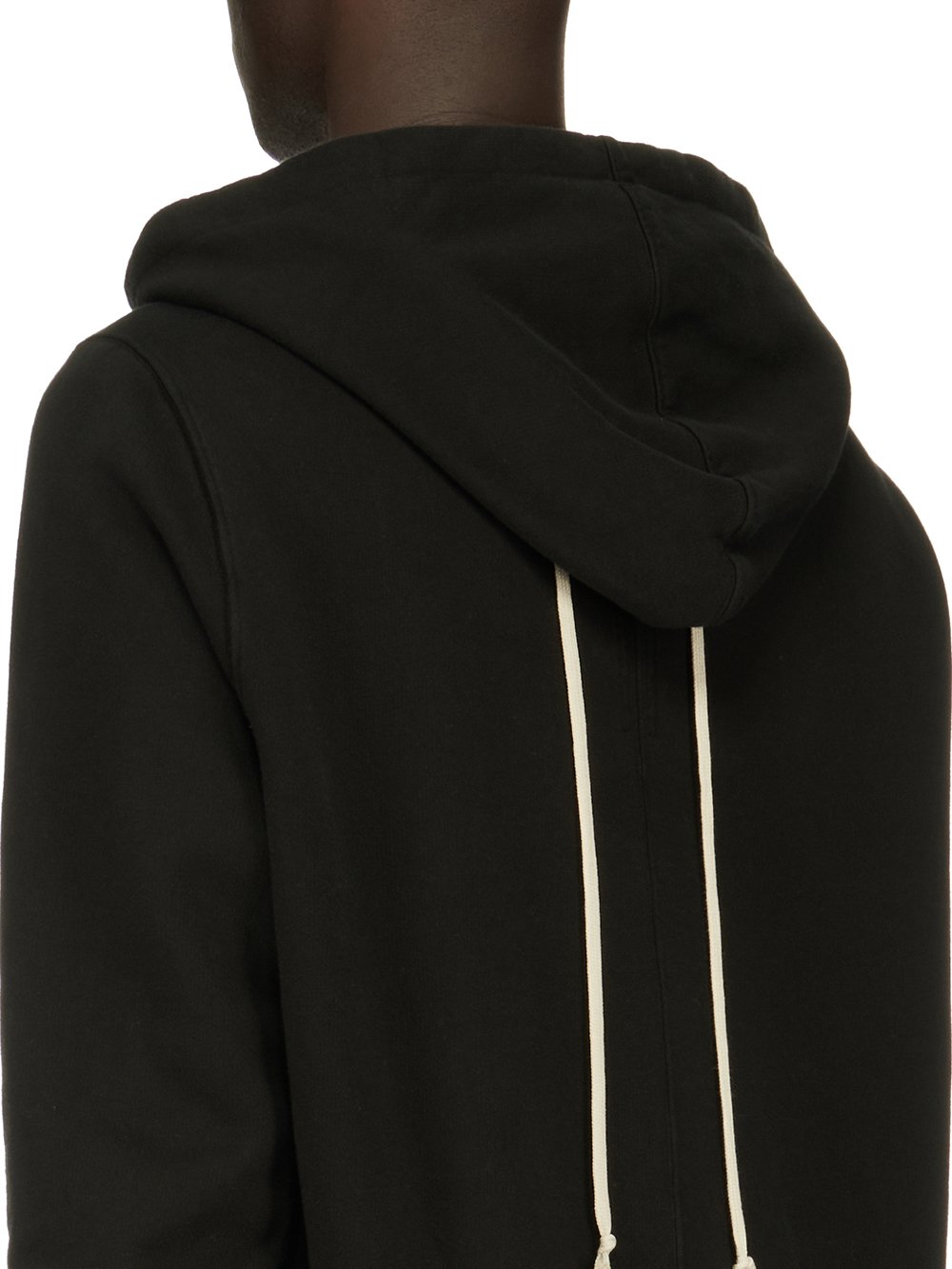 DRKSHDW FW23 LUXOR GAUNTLET GRANBURY HOODIE IN BLACK FURKA HEAVY SWEATSHIRT