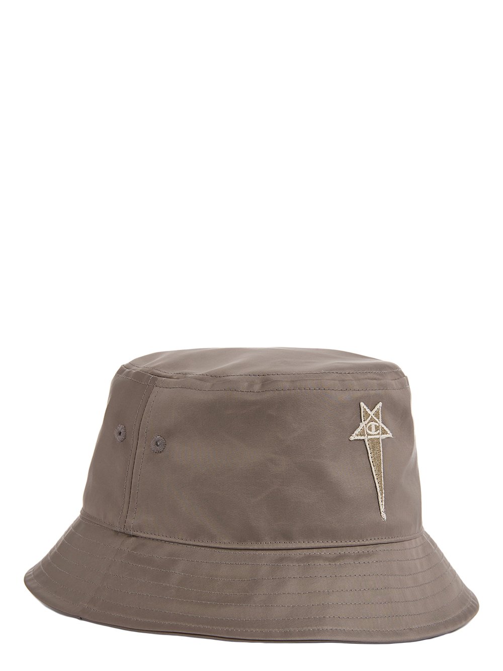 CHAMPION X RICK OWENS GILLIGAN HAT IN DUST GREY RECYCLED NYLON