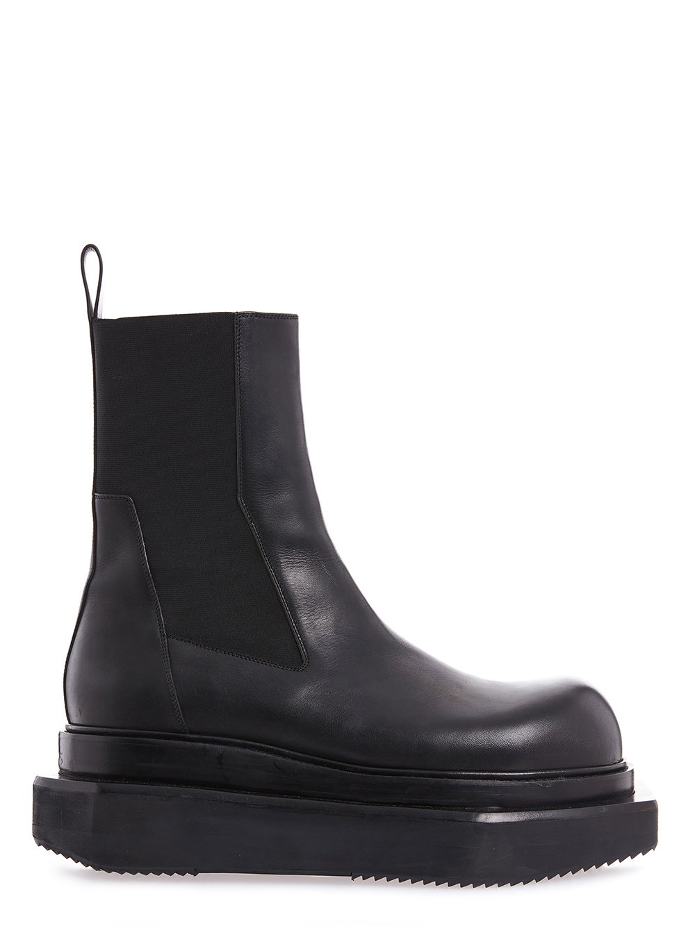 RICK OWENS FW23 LUXOR BEATLE TURBO CYCLOPS IN BLACK WAXY CALF RICK OWENS FW23 LUXOR BEATLE TURBO CYCLOPS IN BLACK WAXY CALF