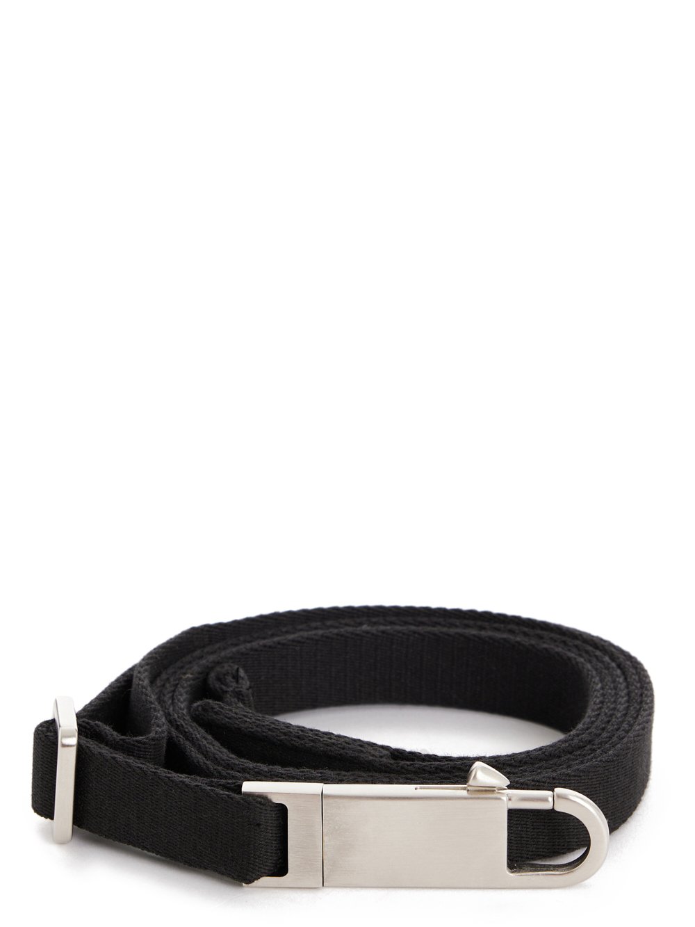 RICK OWENS FW23 LUXOR DISCO BELT IN BLACK COTTON WEBBING RICK OWENS FW23 LUXOR DISCO BELT IN BLACK COTTON WEBBING