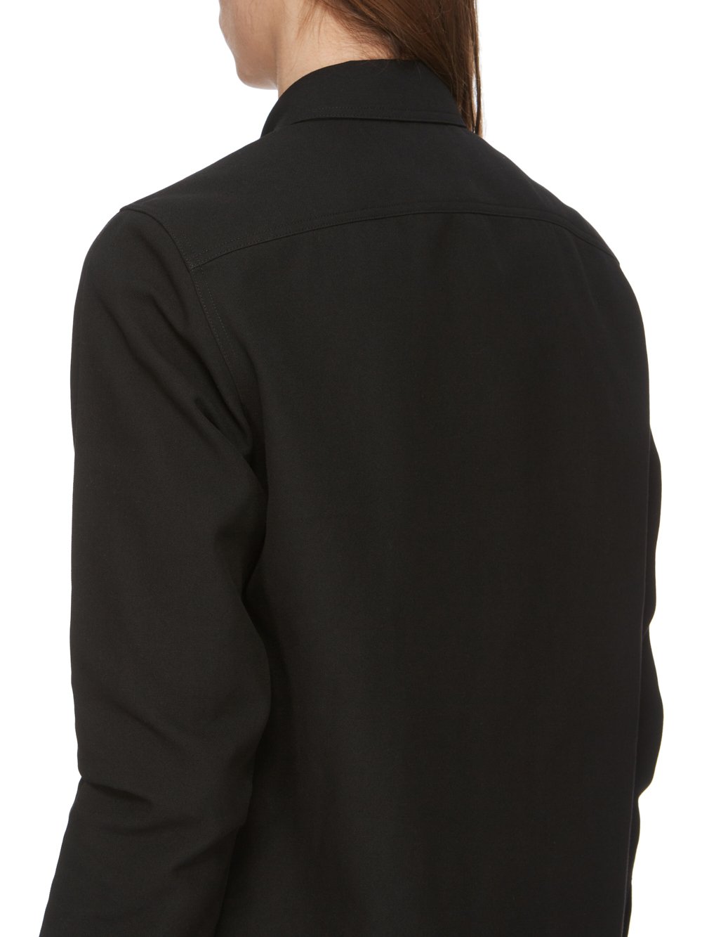RICK OWENS FW23 LUXOR OUTERSHIRT IN RECYCLED POLYESTER TWILL