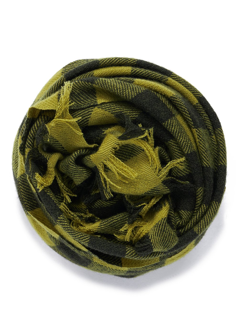 RICK OWENS FW23 LUXOR LABRA IN ACID YELLOW WOOL, CASHMERE AND SILK