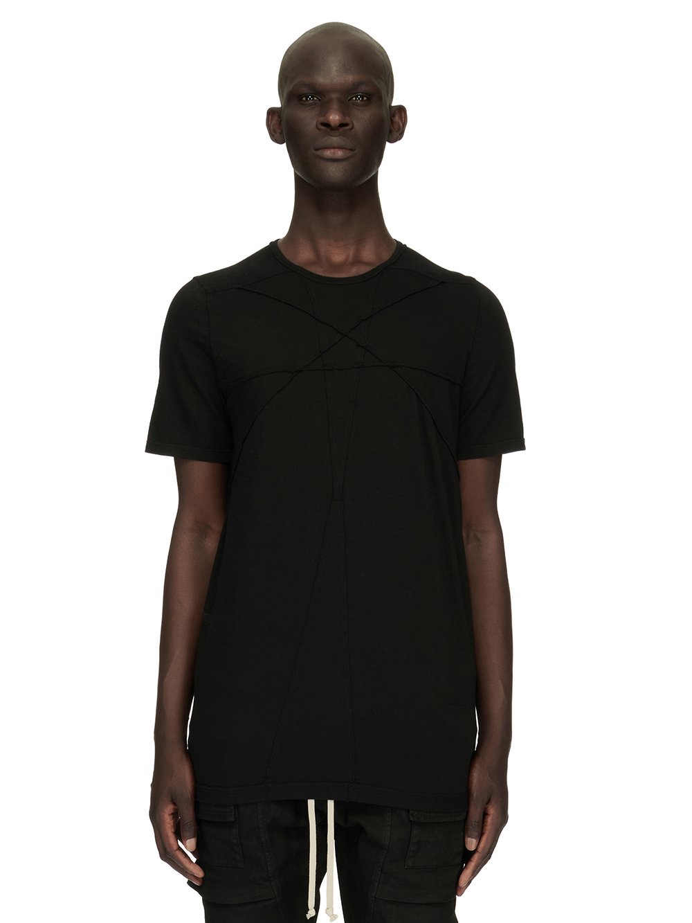 DRKSHDW FW23 LUXOR LEVEL T IN BLACK MEDIUM WEIGHT COTTON JERSEY