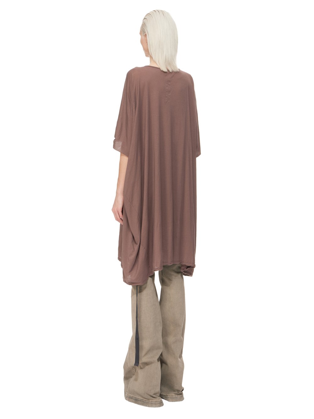 DRKSHDW FW23 LUXOR MINERVA T IN MAUVE COTTON GAUZE JERSEY