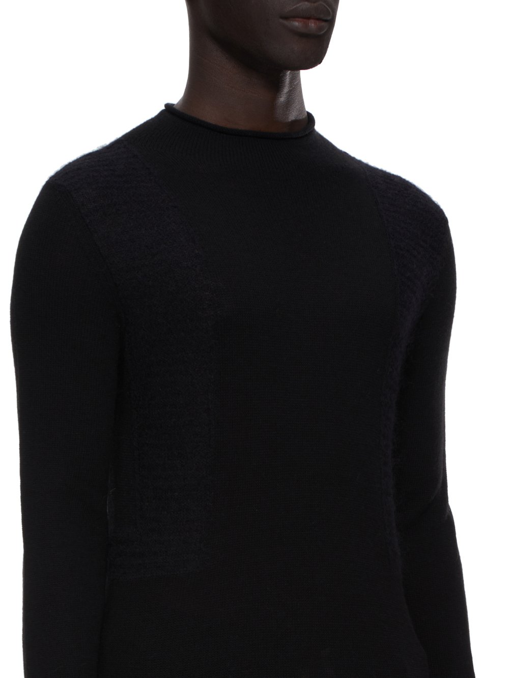 RICK OWENS FW23 LUXOR HARNESS IN BLACK HARNESS KNIT