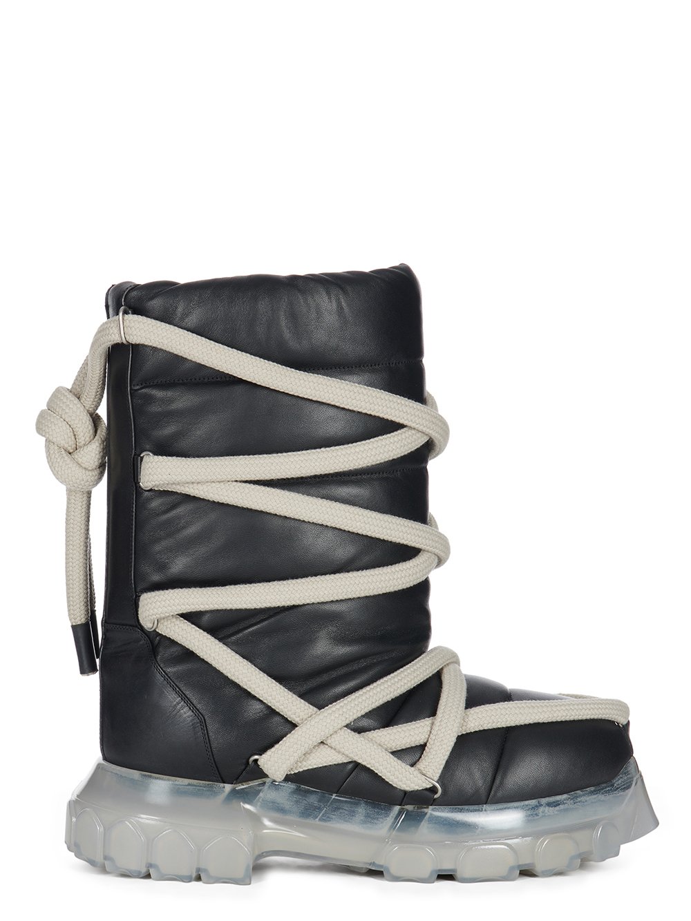RICK OWENS FW23 LUXOR LUNAR TRACTOR IN BLACK PEACHED LAMBSKIN RICK OWENS FW23 LUXOR LUNAR TRACTOR IN BLACK PEACHED LAMBSKIN