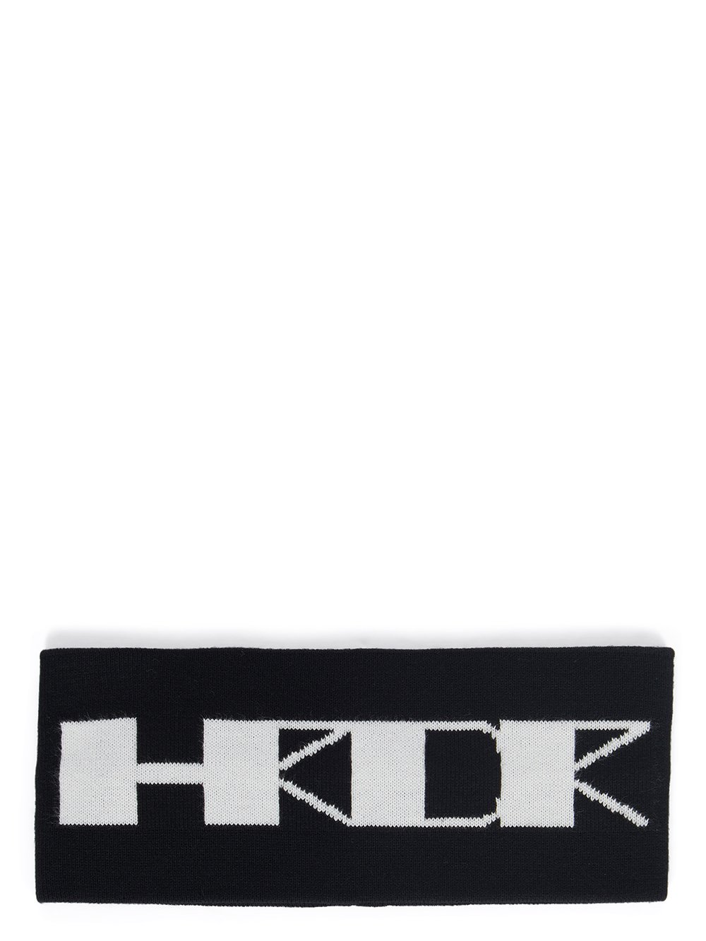 DRKSHDW FW23 LUXOR HRDR HEADBAND IN BLACK AND MILK COTTON KNIT DRKSHDW FW23 LUXOR HRDR HEADBAND IN BLACK AND MILK COTTON KNIT