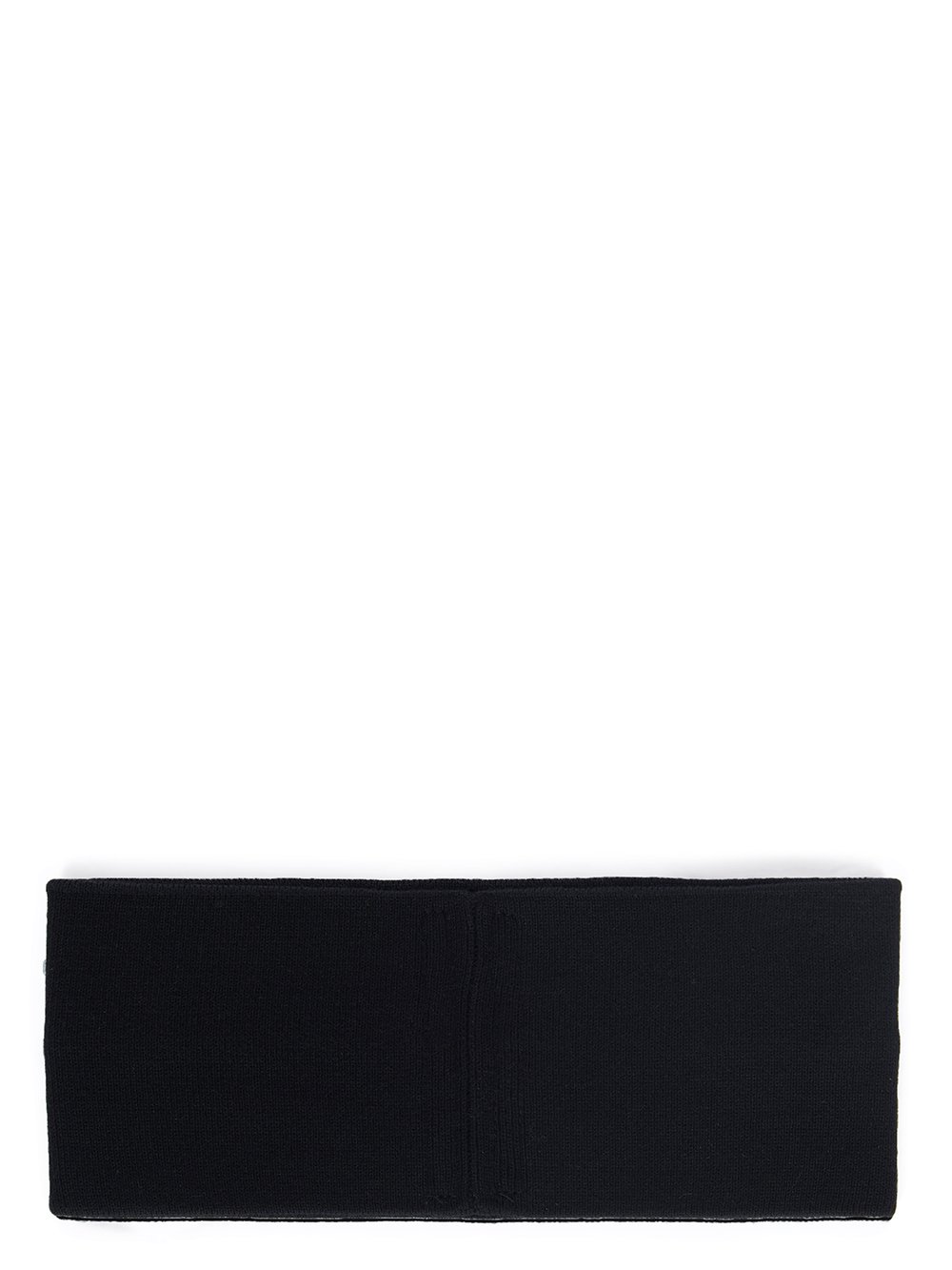 DRKSHDW FW23 LUXOR HRDR HEADBAND IN BLACK AND MILK COTTON KNIT