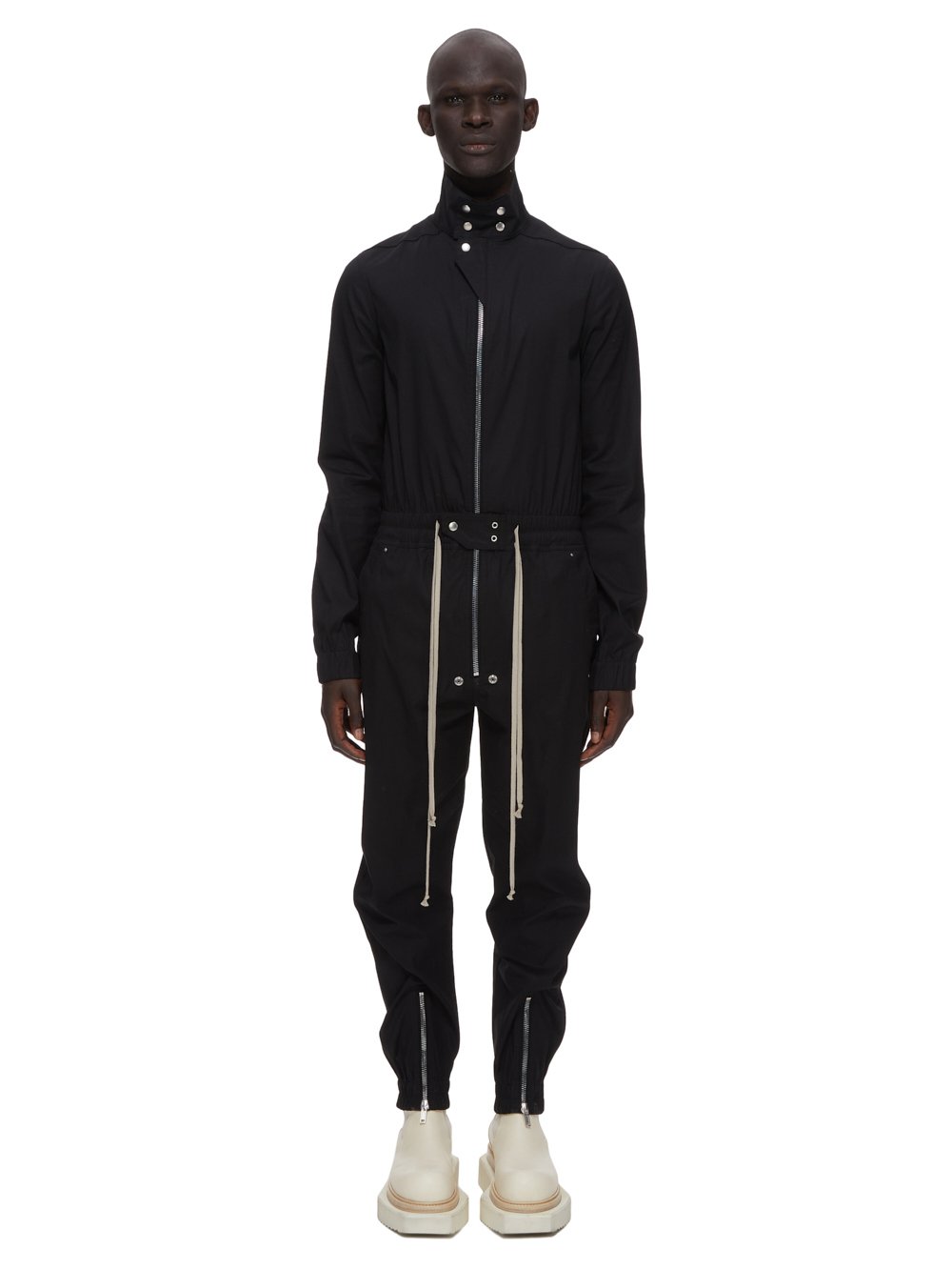 RICK OWENS FW23 LUXOR LUXOR FLIGHTSUIT IN HEAVY COTTON POPLIN