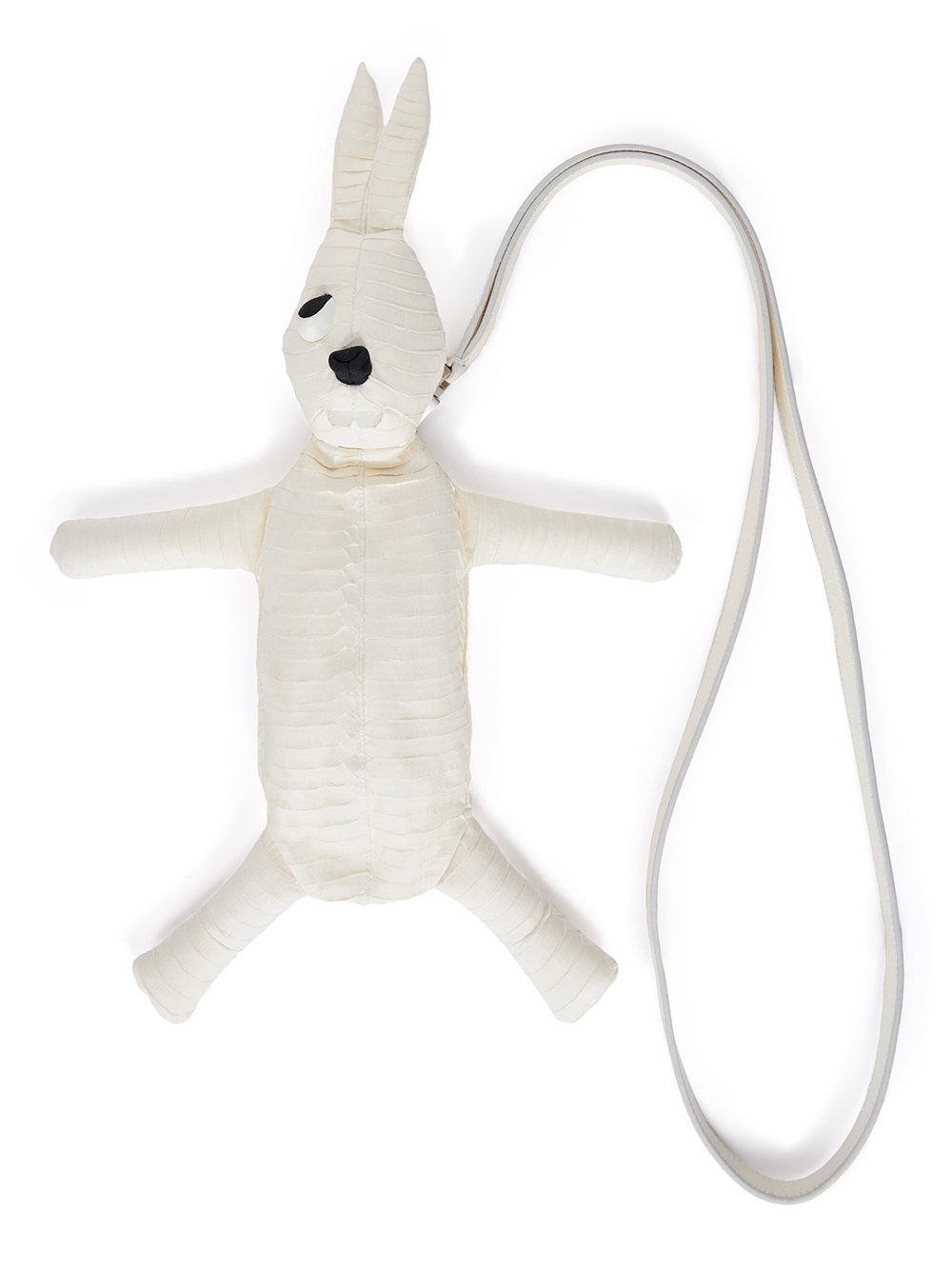 RICK OWENS HUN FAT BUNNY IN CHALK WHITE SNAKE LEATHER