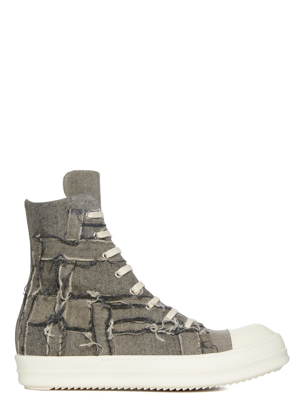 DRKSHDW FW23 LUXOR SLASHED SNEAKS IN 13OZ MINERAL PEARL SLASH DENIM DRKSHDW FW23 LUXOR SLASHED SNEAKS IN 13OZ MINERAL PEARL SLASH DENIM