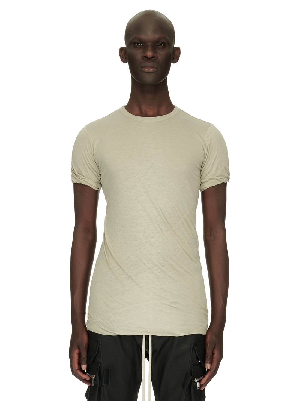 RICK OWENS FW23 LUXOR DOUBLE SS T IN PEARL UNSTABLE COTTON RICK OWENS FW23 LUXOR DOUBLE SS T IN PEARL UNSTABLE COTTON